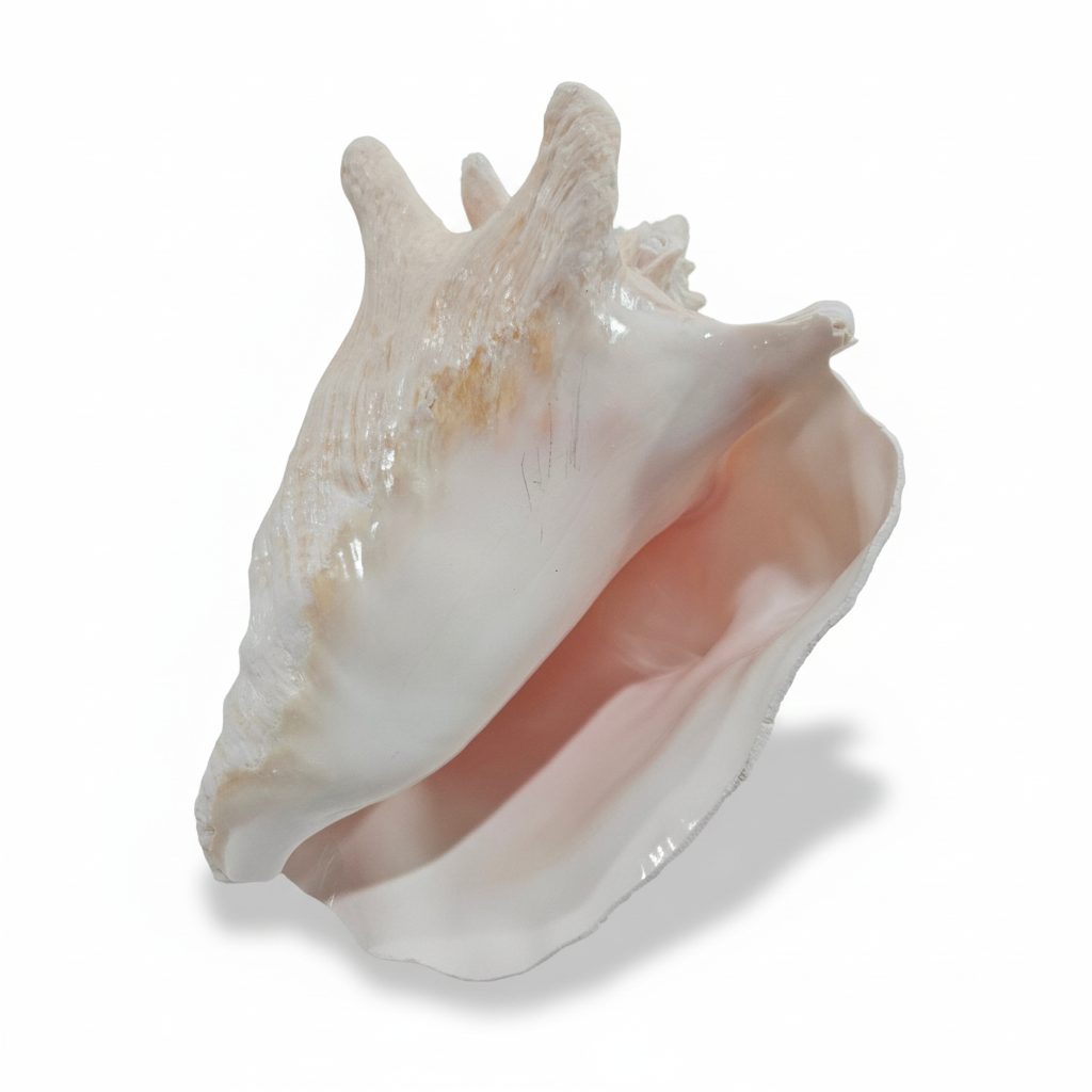 Vintage Pink Queen Conch, No Piercing
